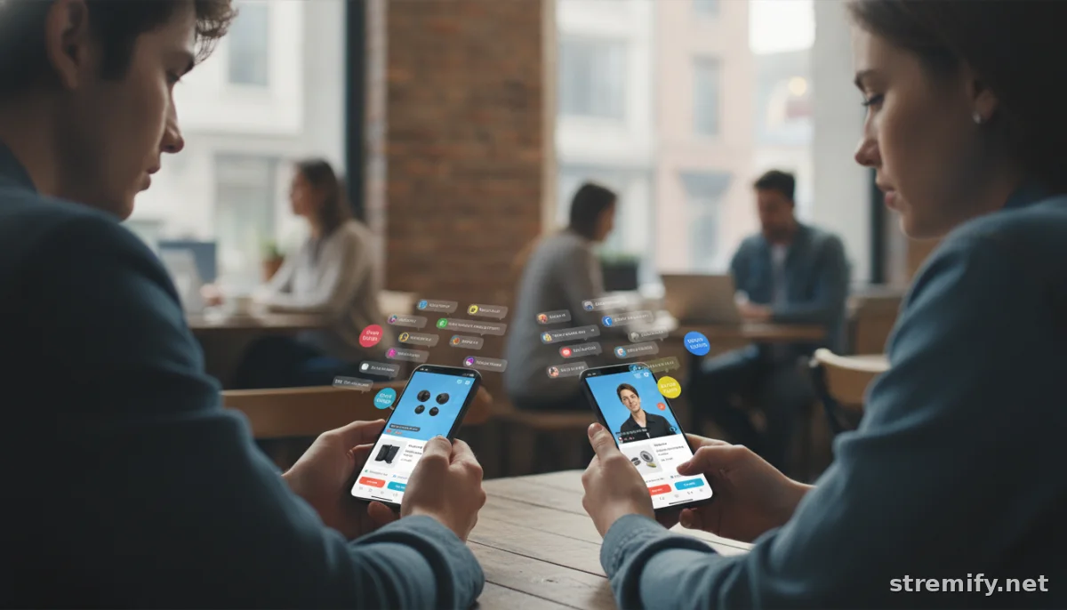 Shoppers engaging with interactive quizzes and comment-to-buy features on a live shopping stream