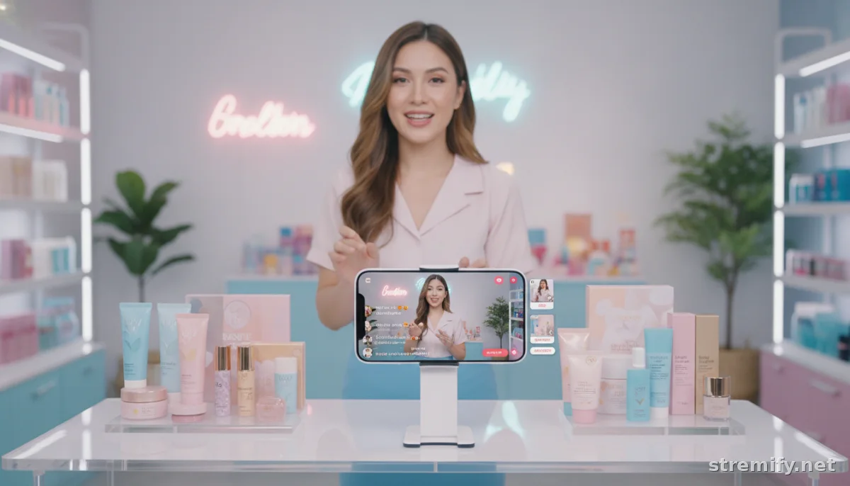 Live host demonstrating bundles to increase average order value in live shopping