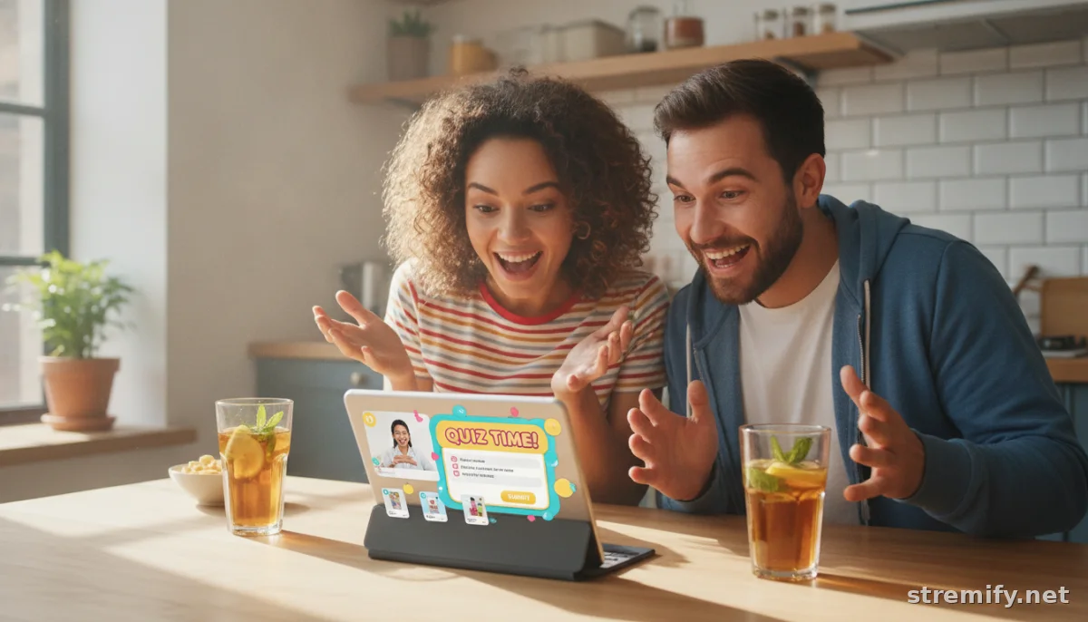 Live shopping quiz event increases customer retention with engagement