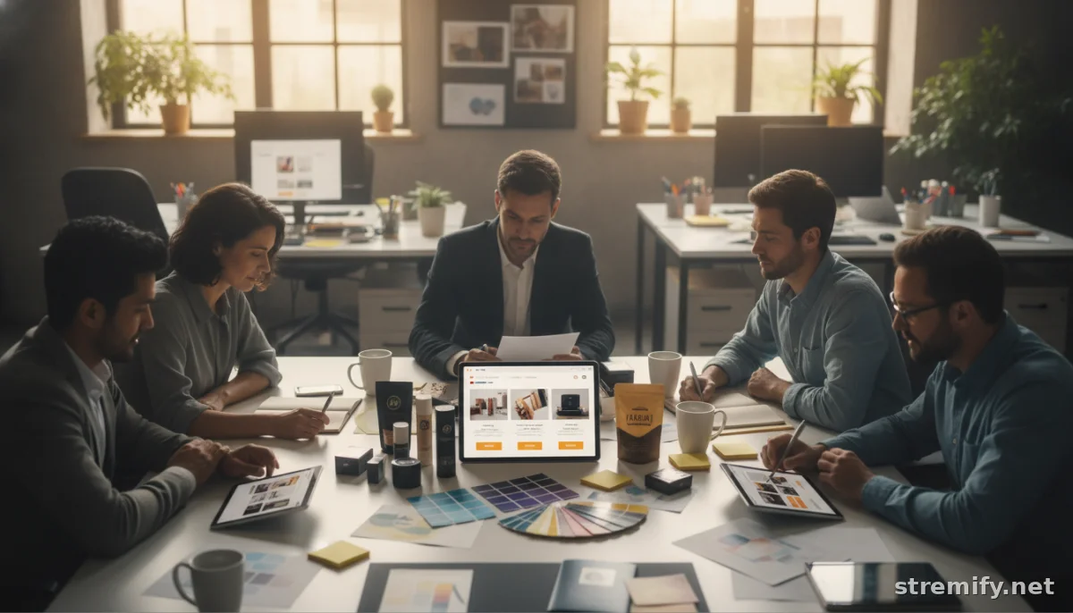 managers planning multi-brand live shopping strategies using product samples and branding assets