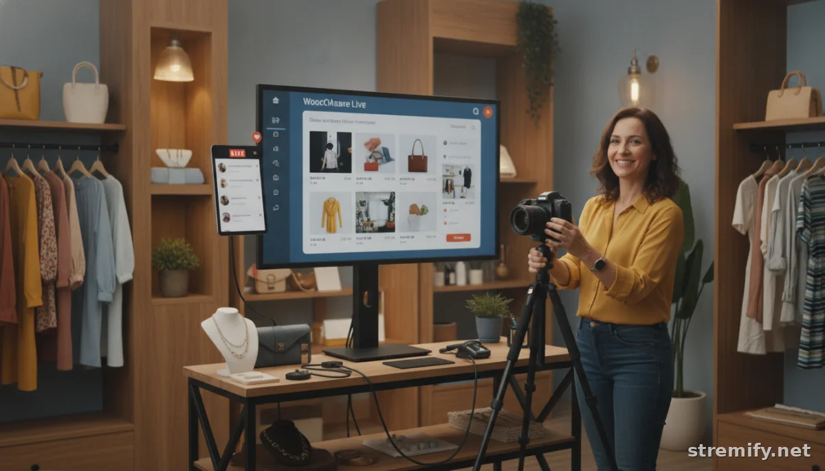 Setting up a WooCommerce live shopping stream with product feed integration