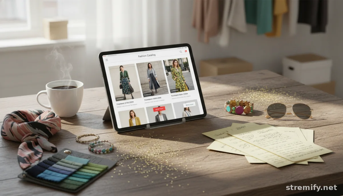 product feed import tablet catalog display fashion e-commerce